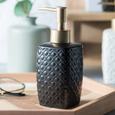 Homestic Liquid Soap Dispenser | Handwash Soap Dispenser | Soap Dispenser for Wash Basin | Shampoo Dispenser Bottle | Bathroom Dispenser Bottle | 310 ML | Black